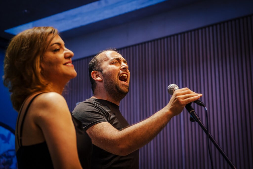 Singing at the Dovetail Orchestra